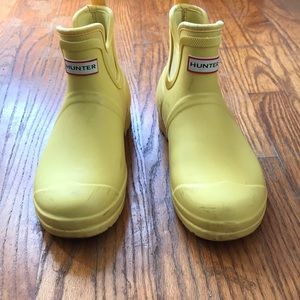 Hunter x Target yellow rain boots